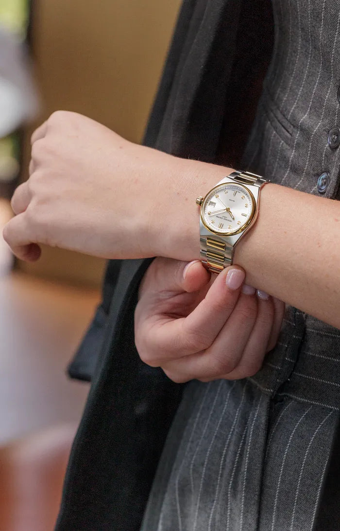 Frederique Constant Highlife Ladies Quartz White Two-Tone 31 mm FC-240VD2NH3B model wrist shot