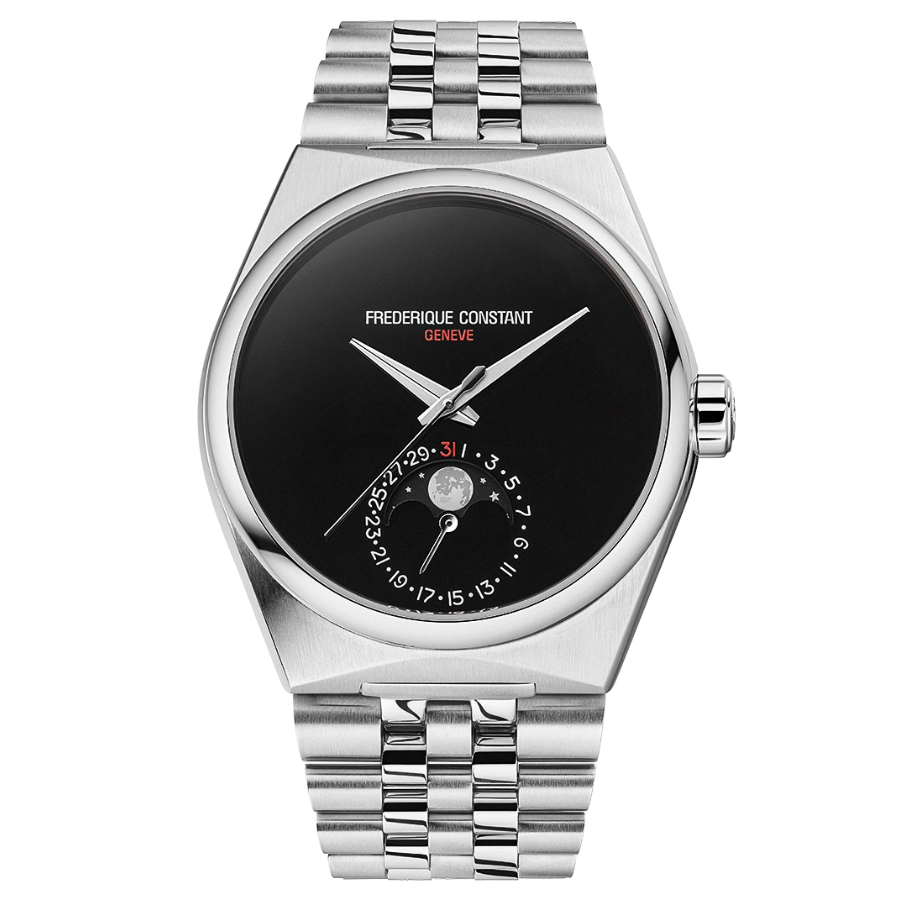 Frederique Constant Limited Edition Manufacture Highlife Moonphase Date Black 39 mm FC716ONB3NH6B front view