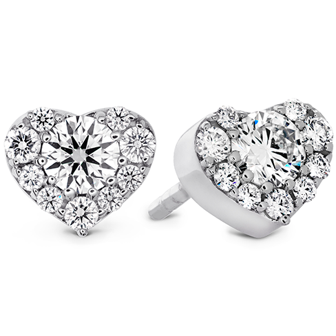 HFERPT00758W Hearts on Fire 18K White Gold Fulfillment Heart Diamond Stud Earrings