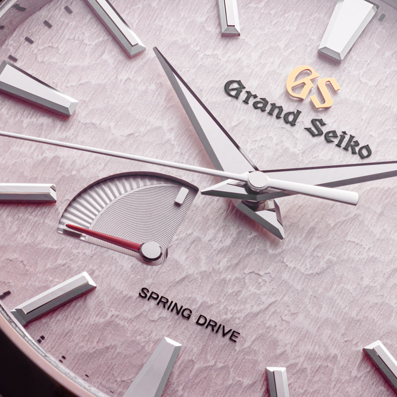 Grand Seiko Limited Edition Pink Snowflake Spring Drive SBGA497 dial
