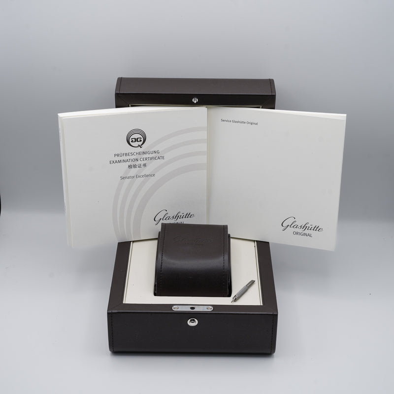 Glashütte Original Senator Excellence Panorama Date Box and Papers