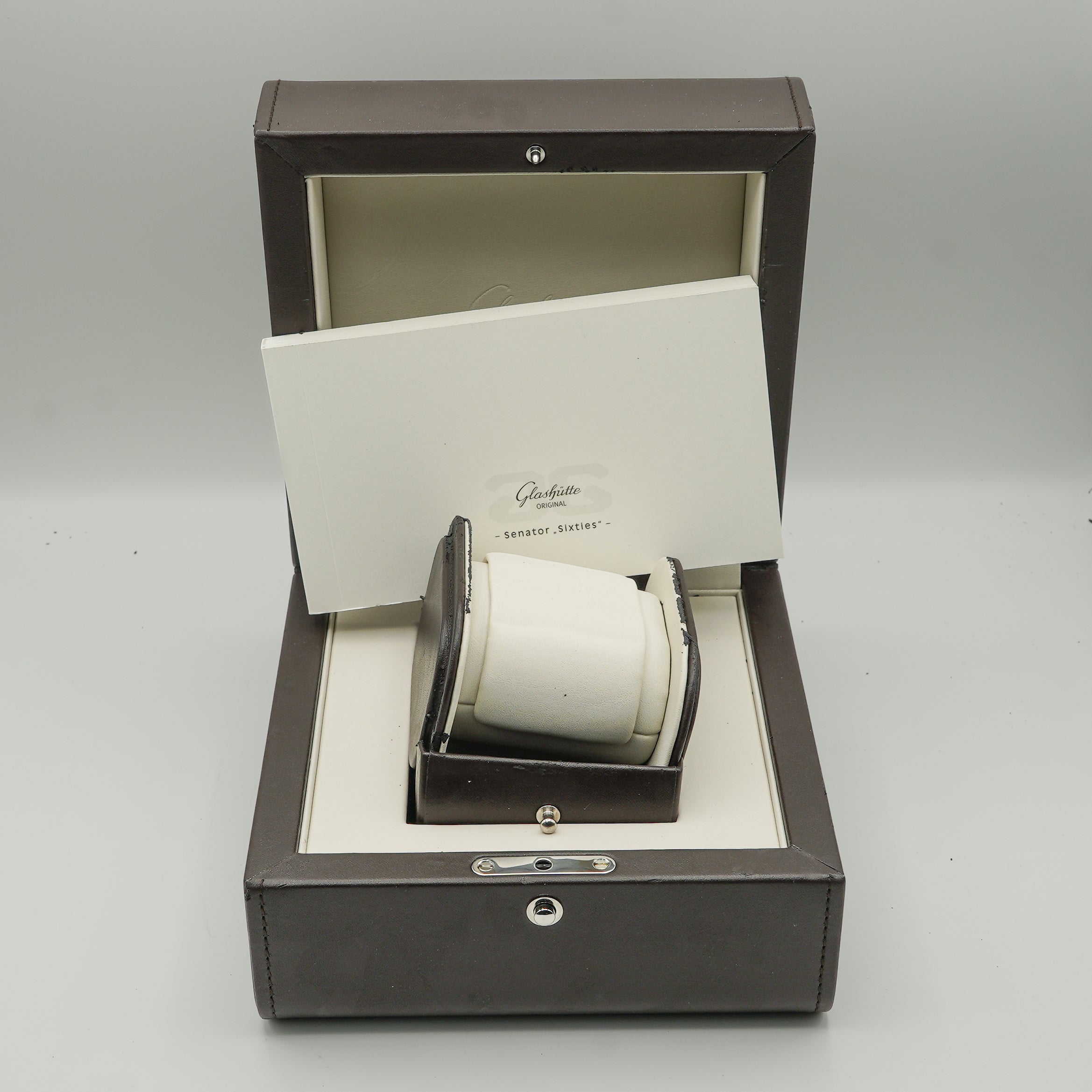 Glashütte Original Sixties Time Only Rose Gold Watch box and papers