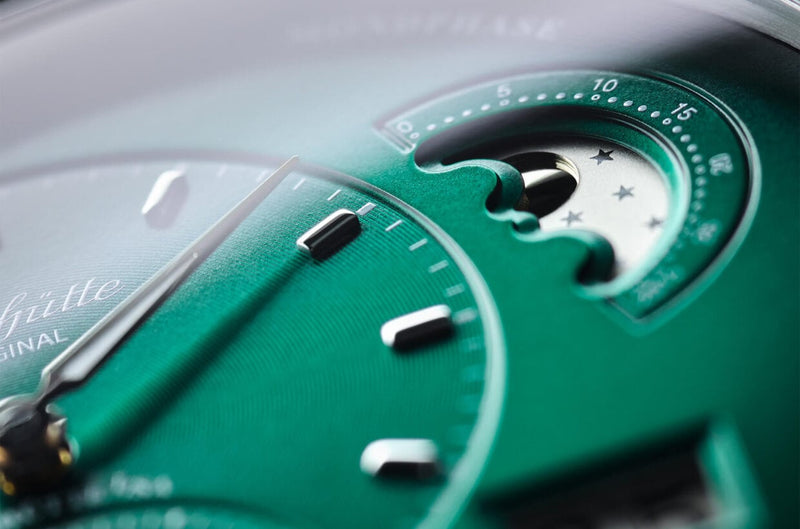 Glashütte Original PanoMaticLunar Green Dial moon phase