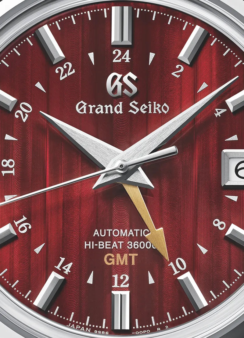 Grand Seiko SBGJ273 Yuka Momiji Hi-Beat GMT dial