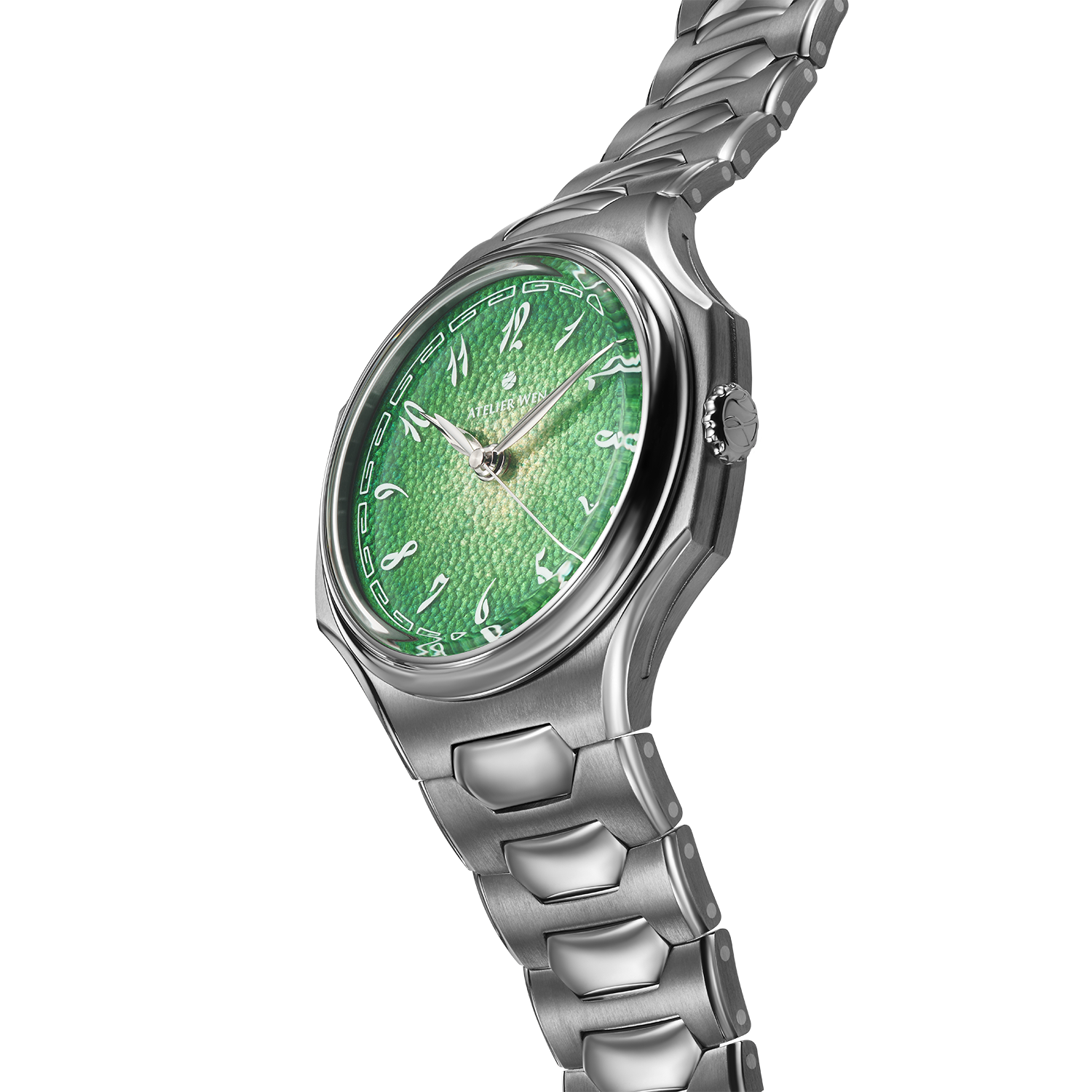 Angle View of Atelier Wen Inflection Green 幽 Yōu