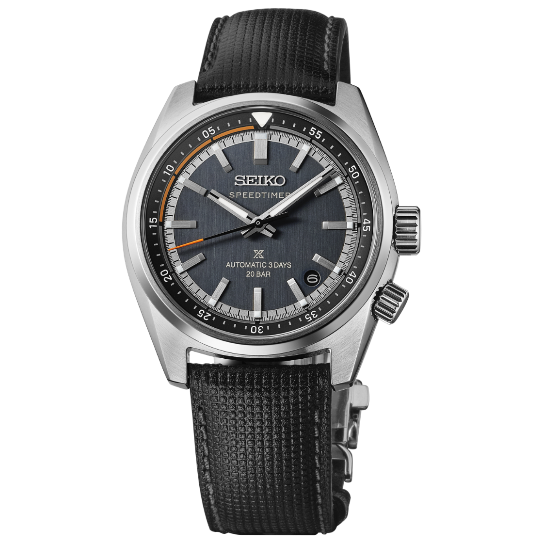 Seiko Prospex Speedtimer Mechanical Dark Blue Gray 39.5mm HBC004 front view