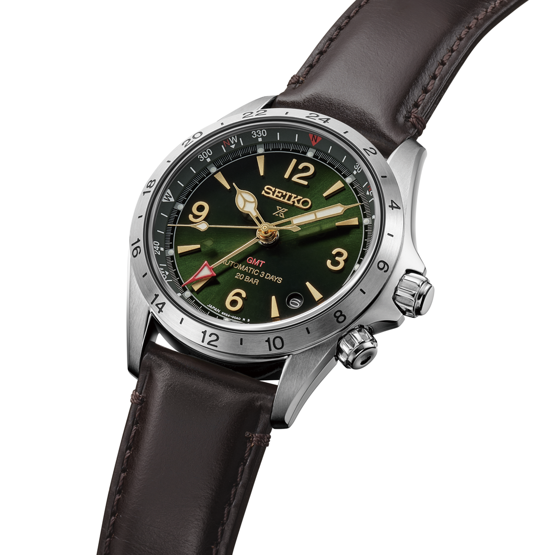 Front-three-quarter view of Seiko Prospex Land HBC007