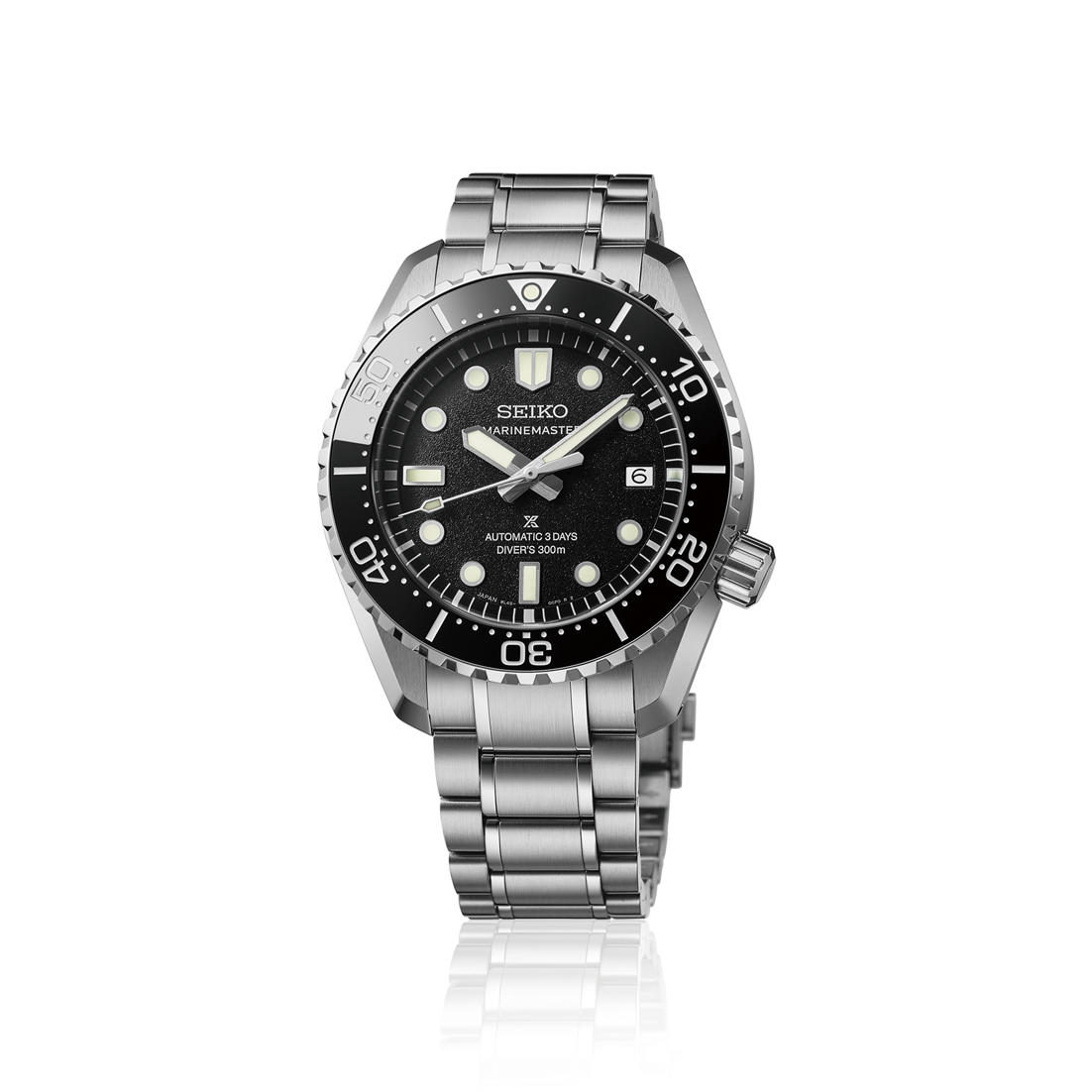 Full product view of Seiko Prospex Marinemaster 1968 Heritage Diver Black HBF001