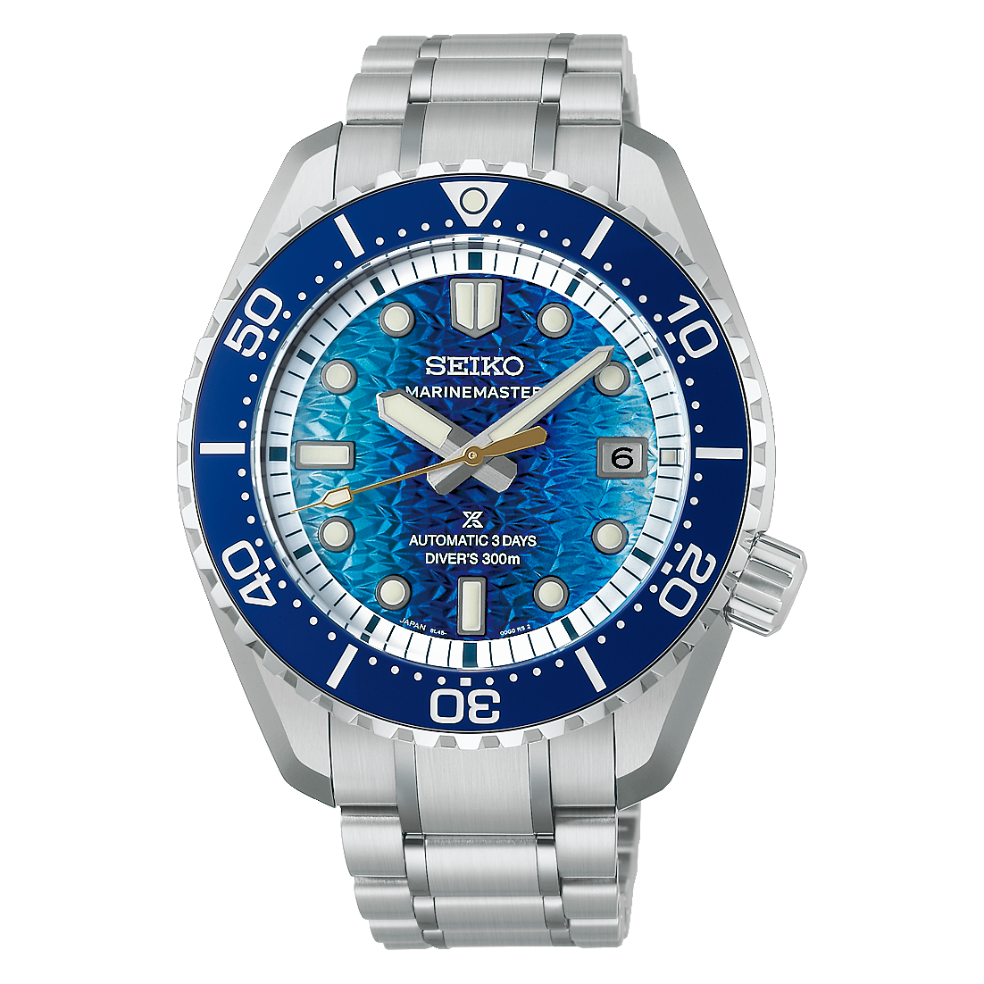 Front view Seiko Prospex Marinemaster 1968 Heritage JAMSTEC Limited Edition HBF002