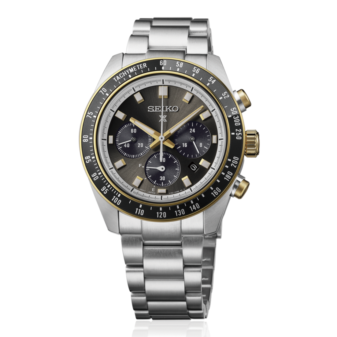 Seiko Prospex Speedtimer Black Gold 41mm HBJ002 Front View 2