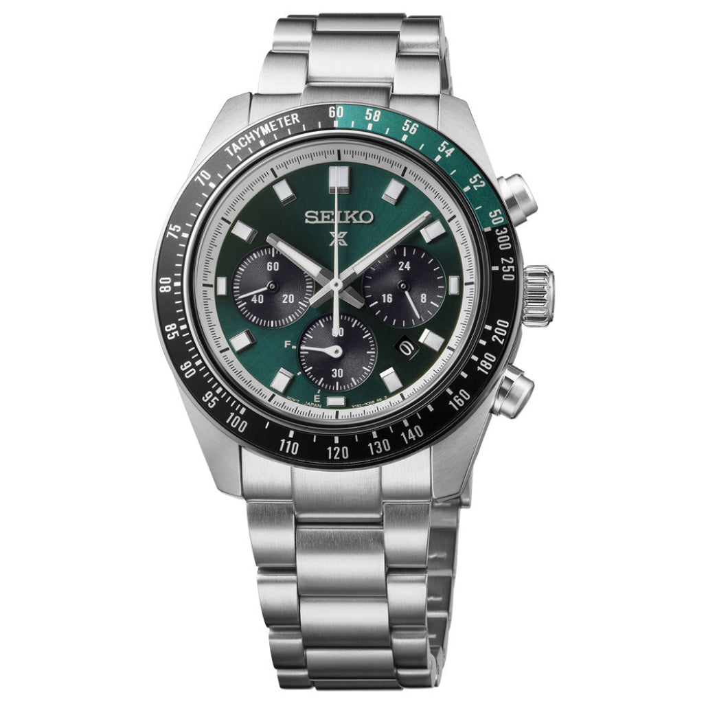 Seiko Prospex Speedtimer Dual Tone Green 41mm HBJ003 Front View