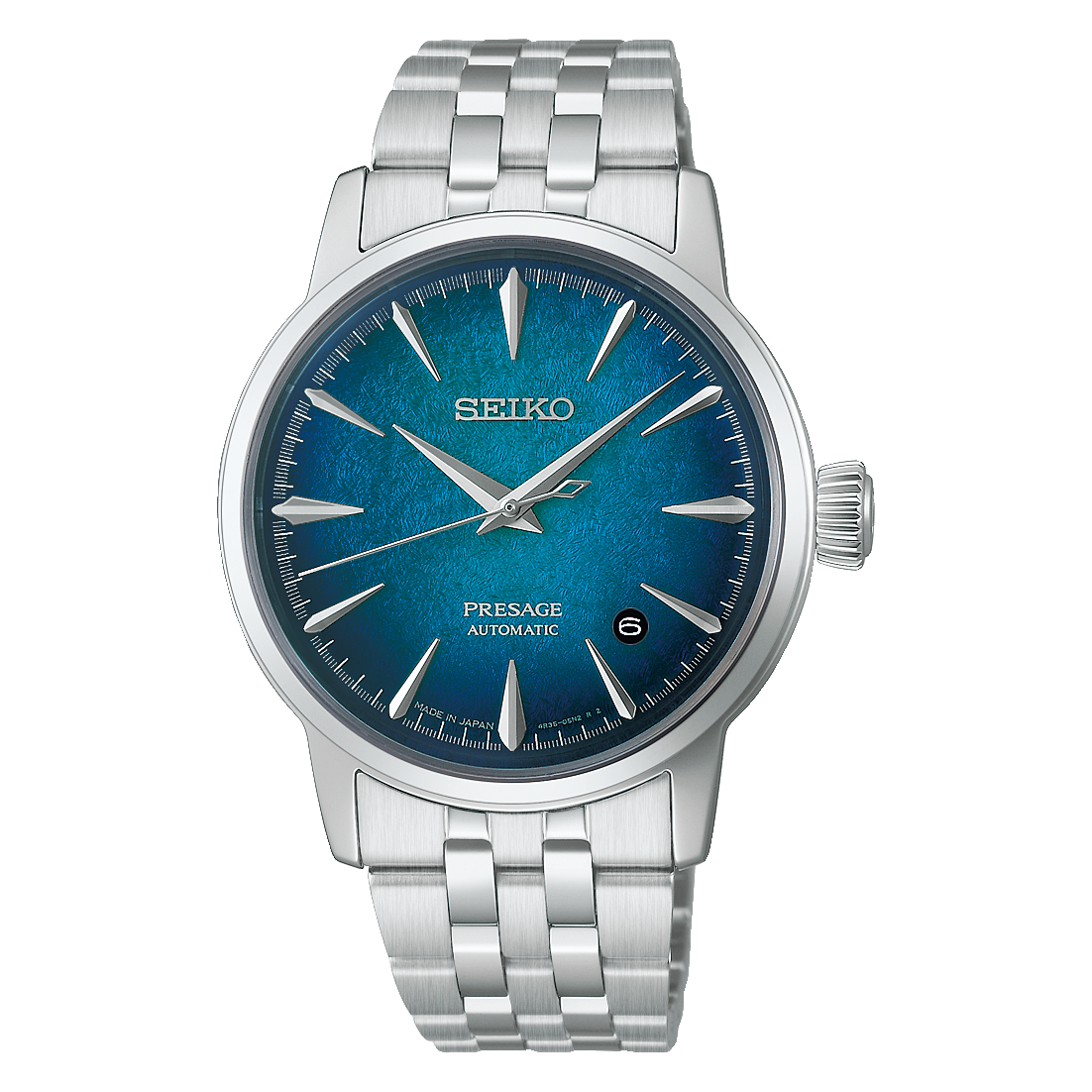 HCB001 | Seiko Presage Cocktail Time 38mm Blue soldier shot 3