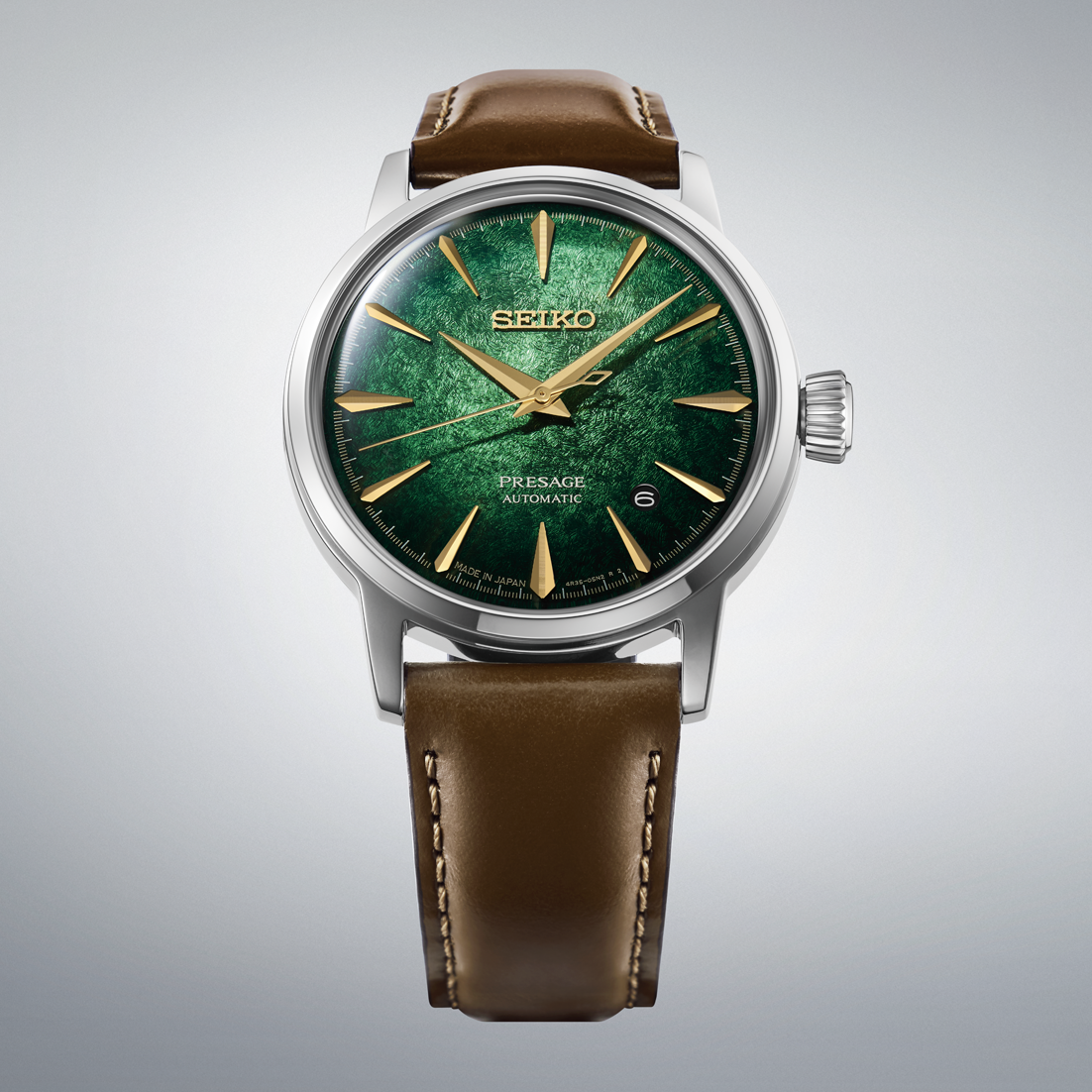 HCB002 Seiko Presage Cocktail Time Green soldier shot 2