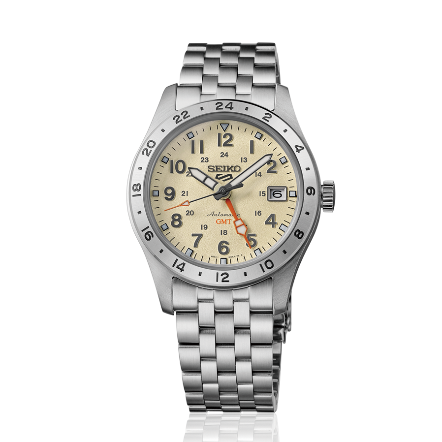 Seiko 5 Automatic GMT Ivory HDB002 Soldier Shot 