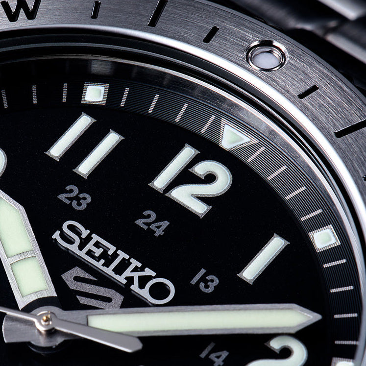 Close up view of Seiko 5 Sports Field Series Compass HDB006