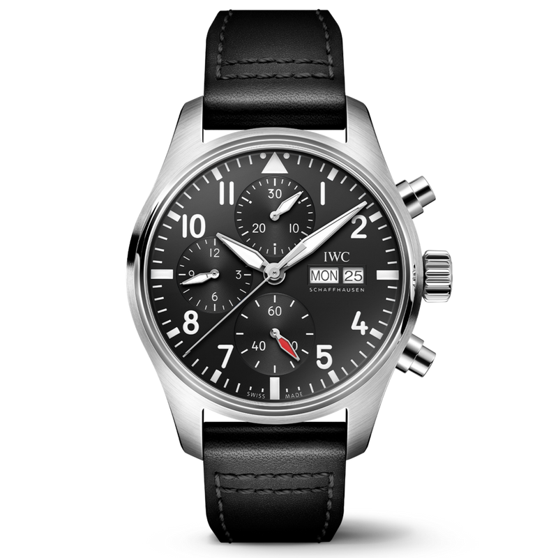 Front View IWC Pilot's Watch Chronograph 41 IW388111