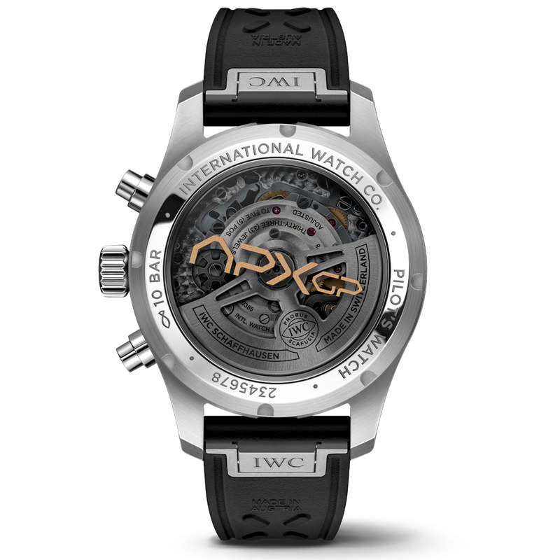 Back View IWC IW388116 Pilot's Watch Chronograph 41 APXGP Edition "Apex" 