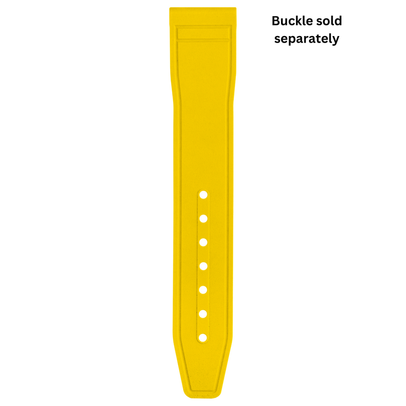 IWC Pilot's Watch Rubber Strap for Mark XX / Chrono 41 Yellow Rubber