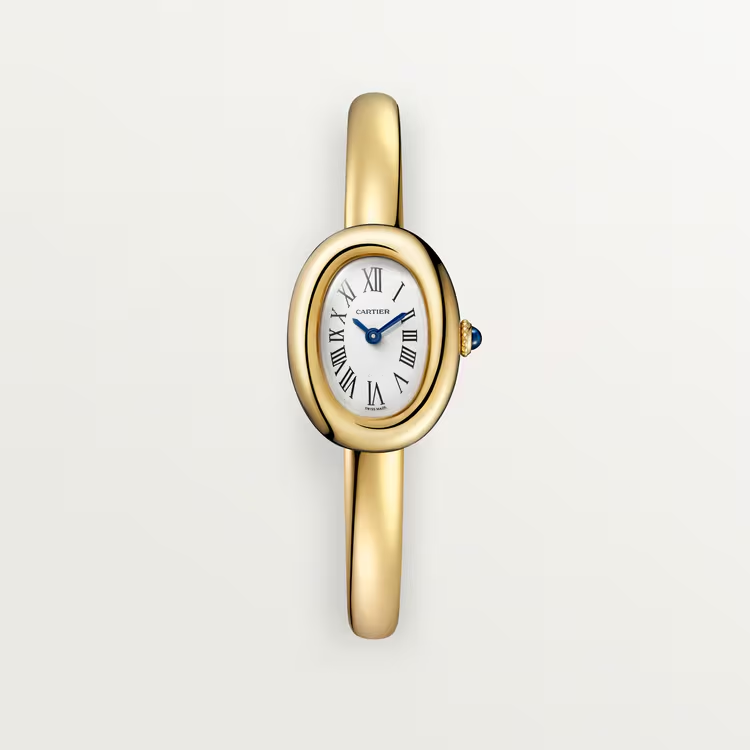 Front View Cartier WGBA0044 Baignoire Mini Model Yellow Gold Watch