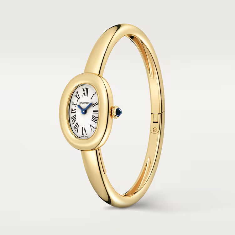 Side View Cartier WGBA0045 Baignoire Mini Model Yellow Gold Watch