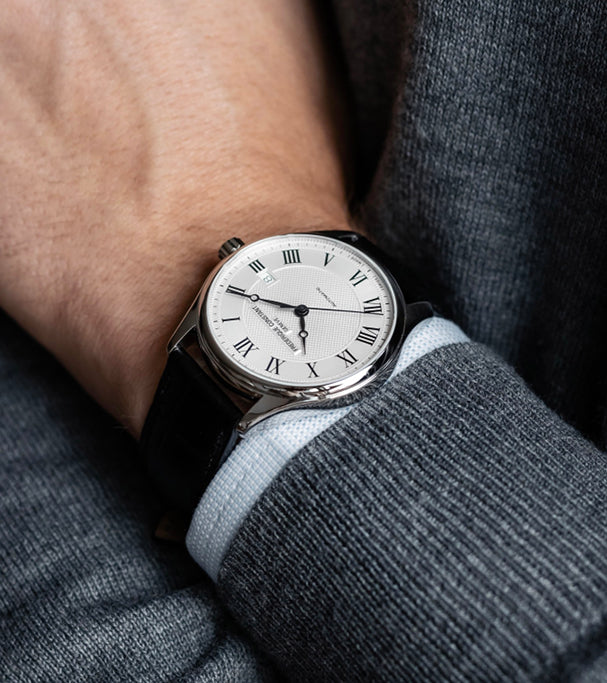 Frederique Constant Classics Index Automatic White 40 mm FC303MC5B6 model wrist shot