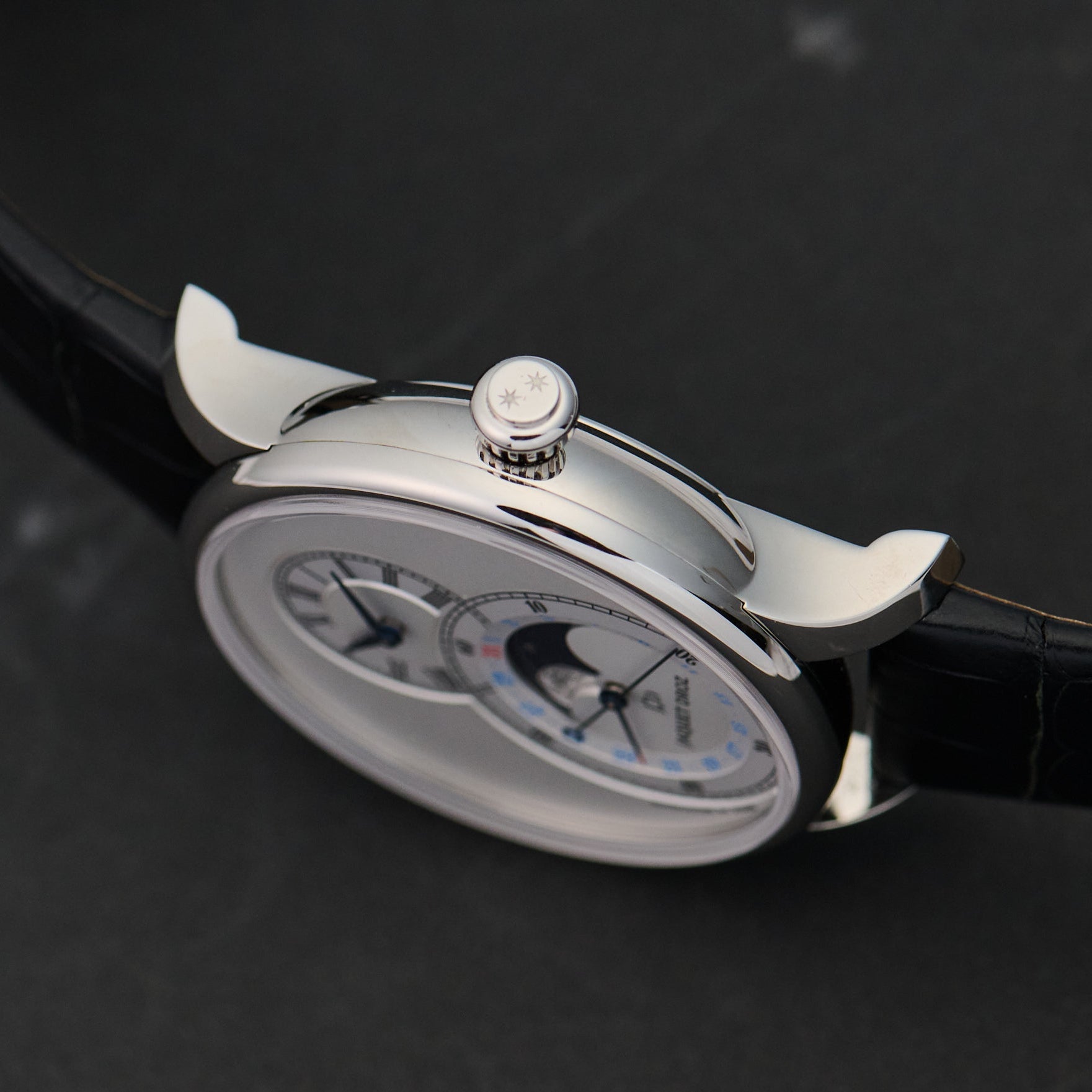 Jaquet Droz Grande Second Moon Silver J007530240 43mm crown