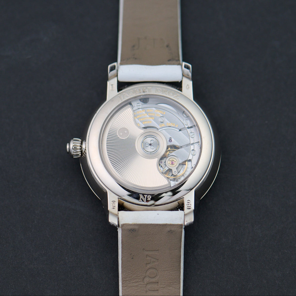 Jaquet Droz Petite Heure Minute Mother-of-Pearl movement