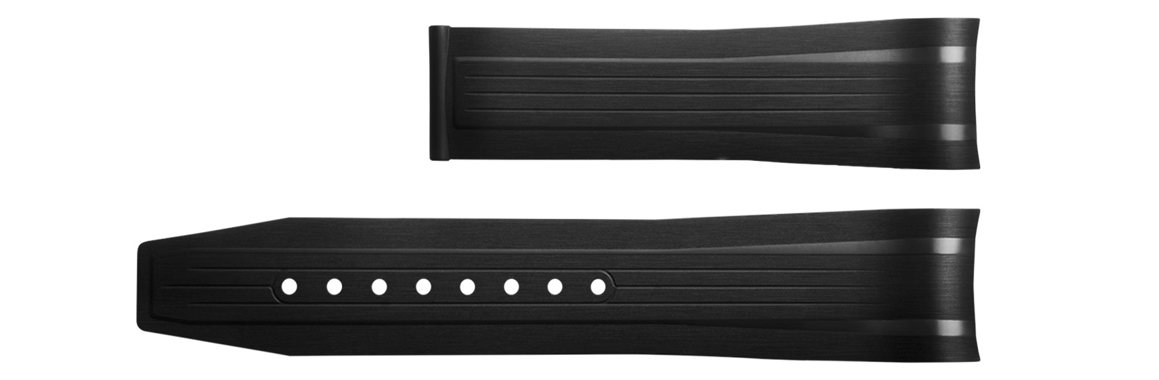 Hydroconquest Black Rubber Strap 20/18mm (without clasp)