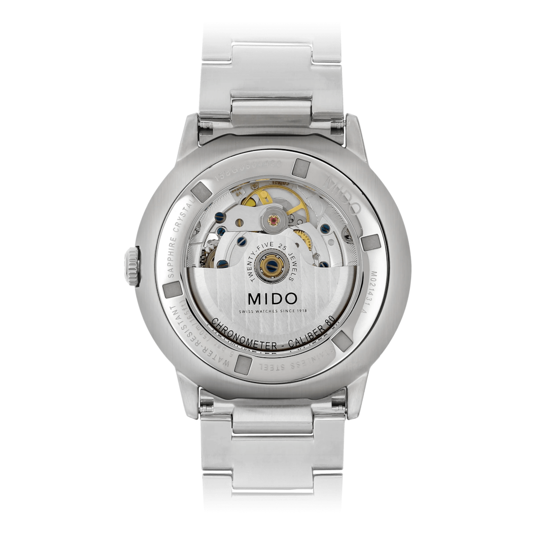 MIDO Commander Chronometer Blue Dial Stainless Steel Watch - 40mm - M0214311104100