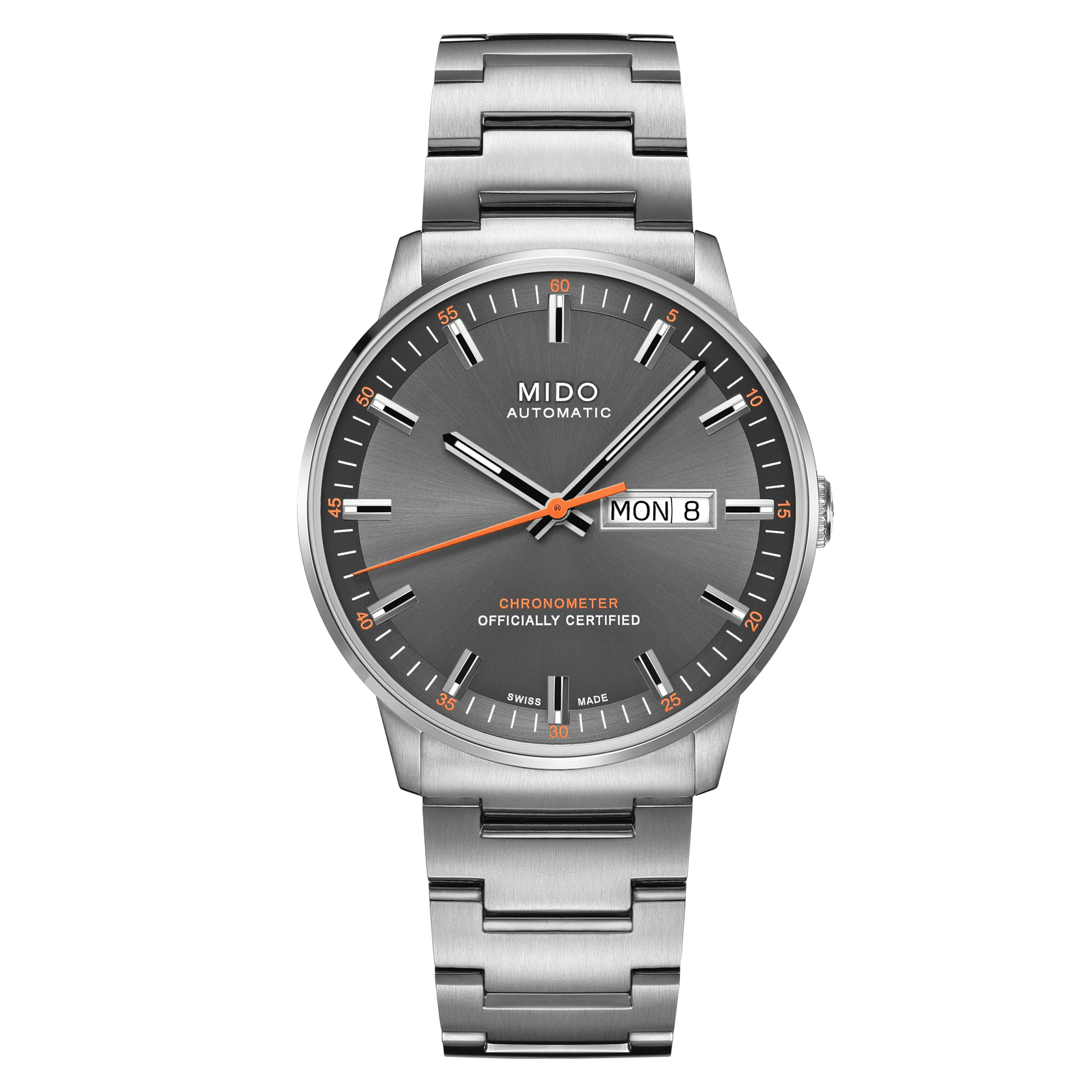 MIDO Commander Chronometer Anthracite and Orange 40mm M0214311106101