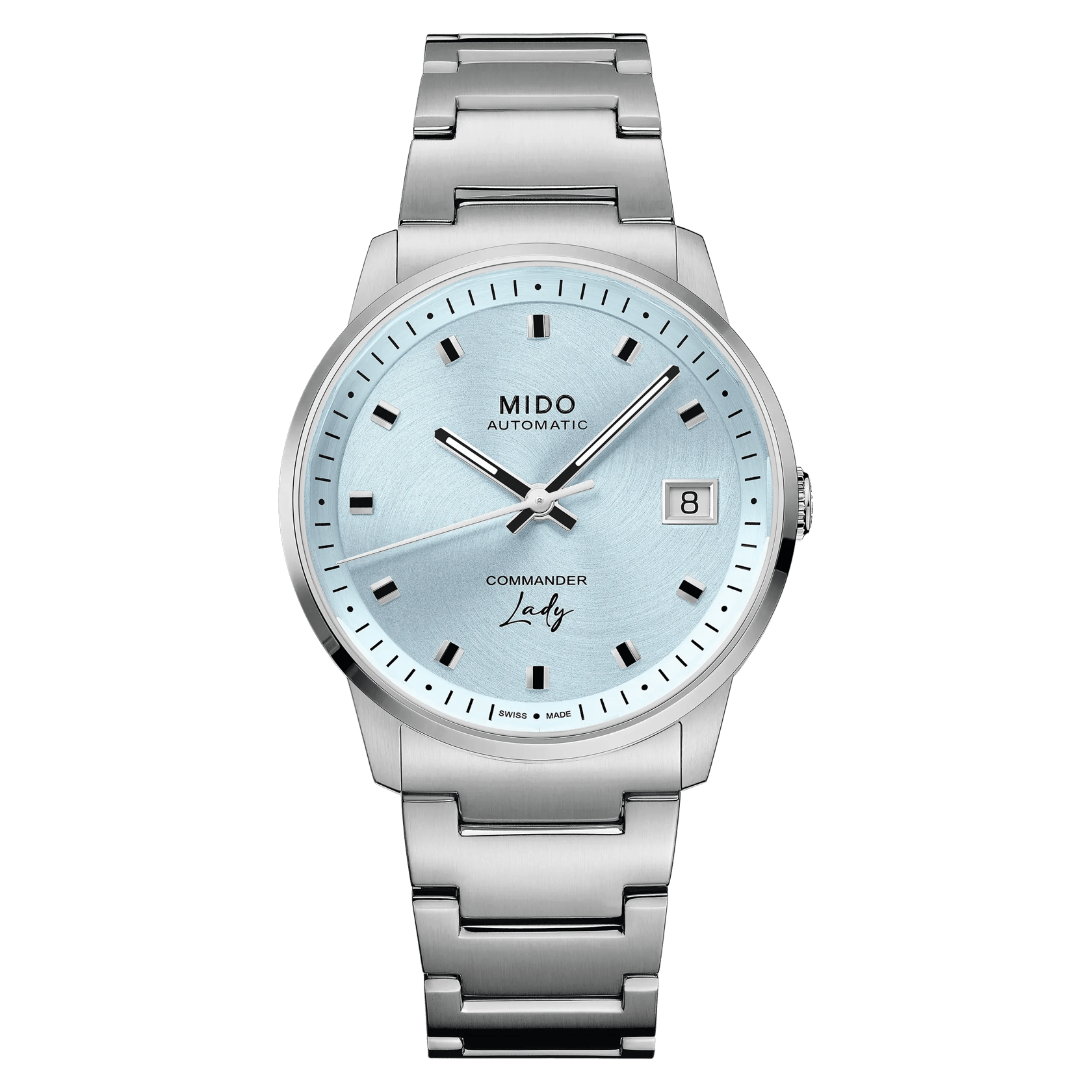 MIDO Commander Lady Blue Dial Stainless Steel Watch - 35mm - M0212071104100