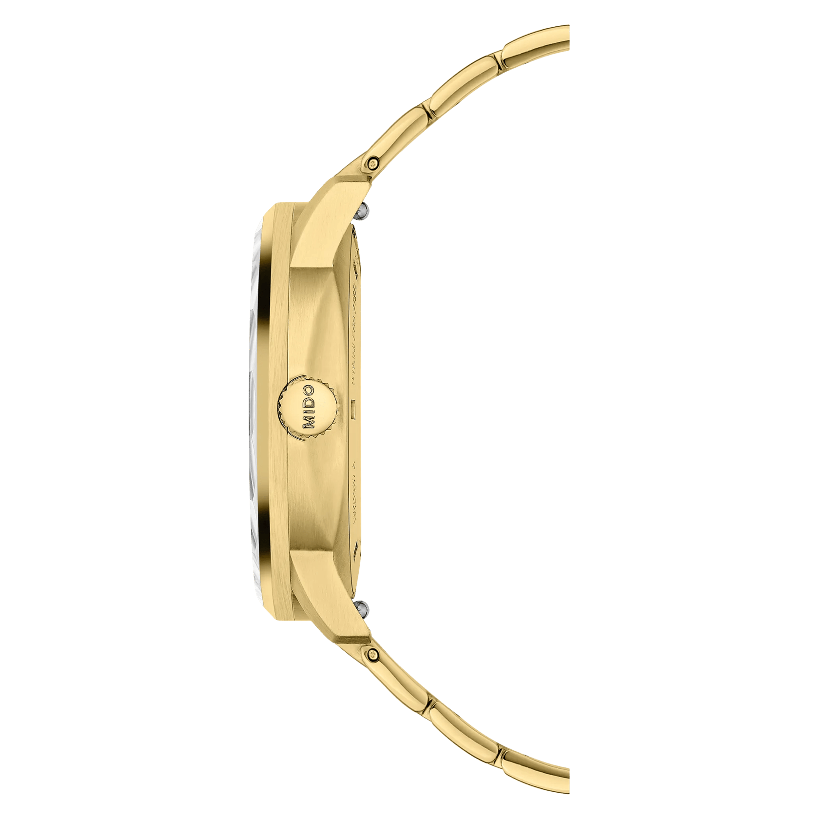 MIDO Commander Lady Black Yellow Gold Tone 35mm M0212073305100