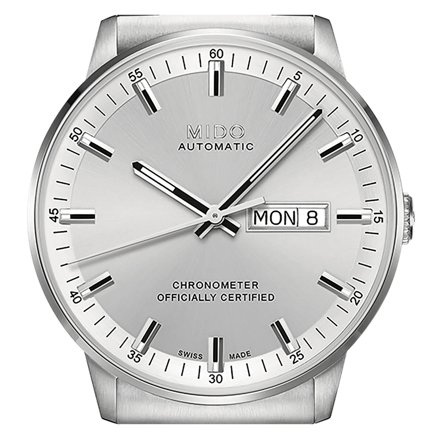 MIDO Commander Chronometer Silver Dial Stainless Steel Watch - 40mm - M0214311103100