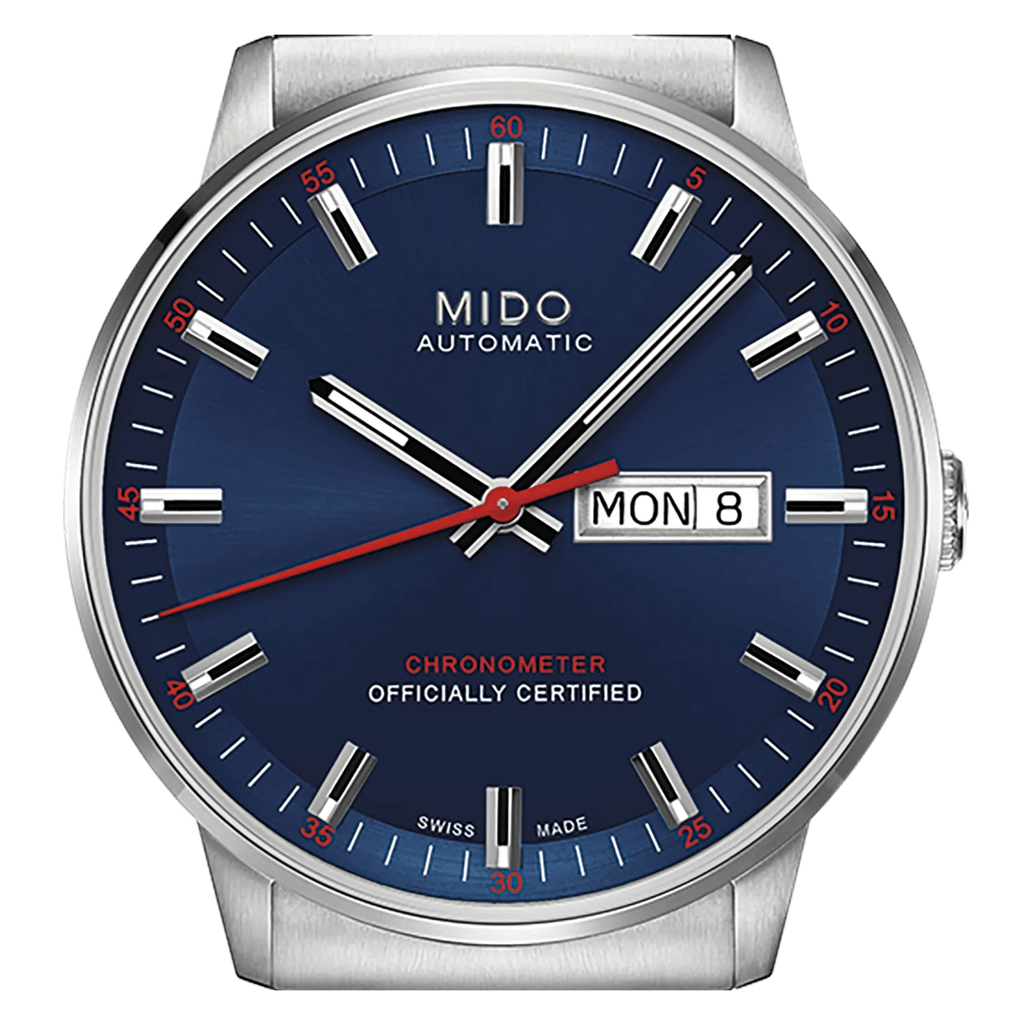 MIDO Commander Chronometer Blue Dial Stainless Steel Watch - 40mm - M0214311104100