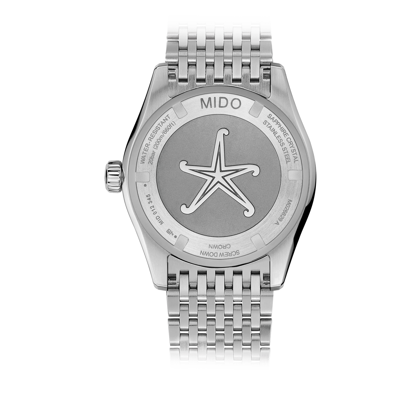 Back view of MIDO Ocean Star GMT Blue Special Edition 40.5mm M0268291804100