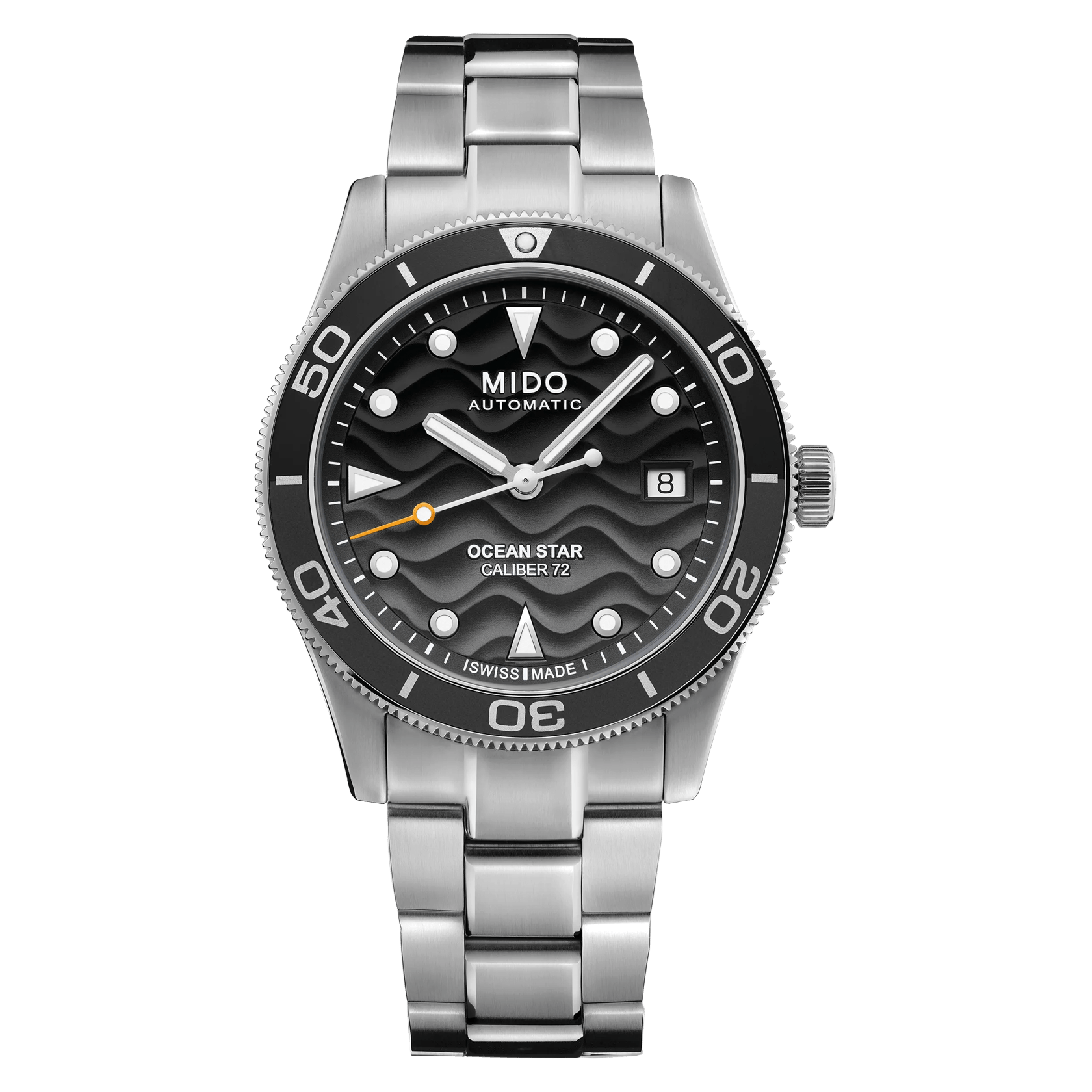 Mido Ocean Star 39mm Stainless Steel Diver watch for men with black dial - M0269071106100