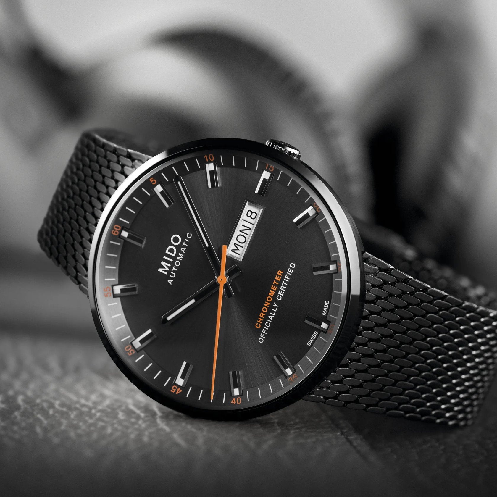 MIDO Commander Icone Chronometer Anthracite Black PVD 42mm M0316313306100