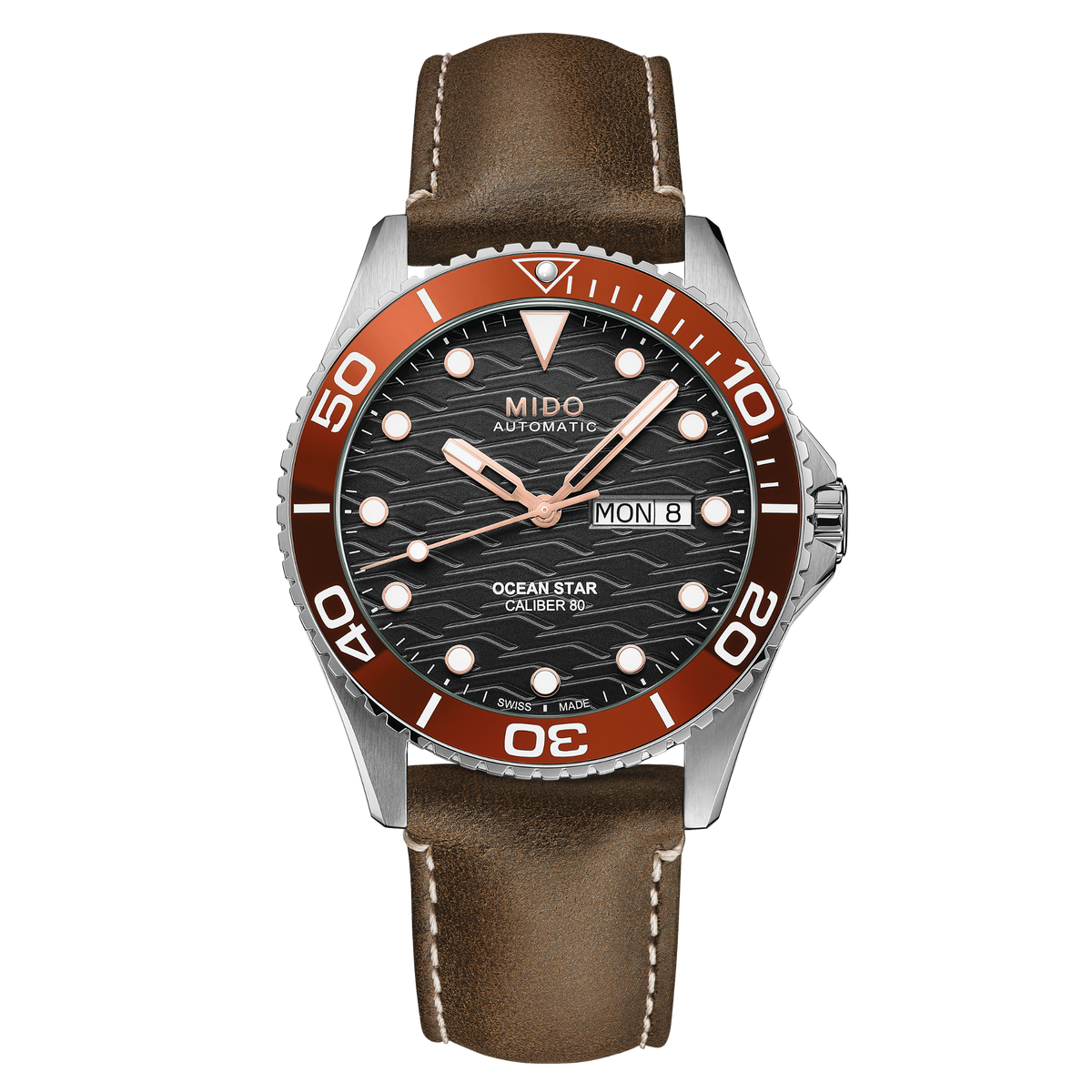 MIDO Ocean Star 200C Ceramic Bezel Black Dial Stainless Steel