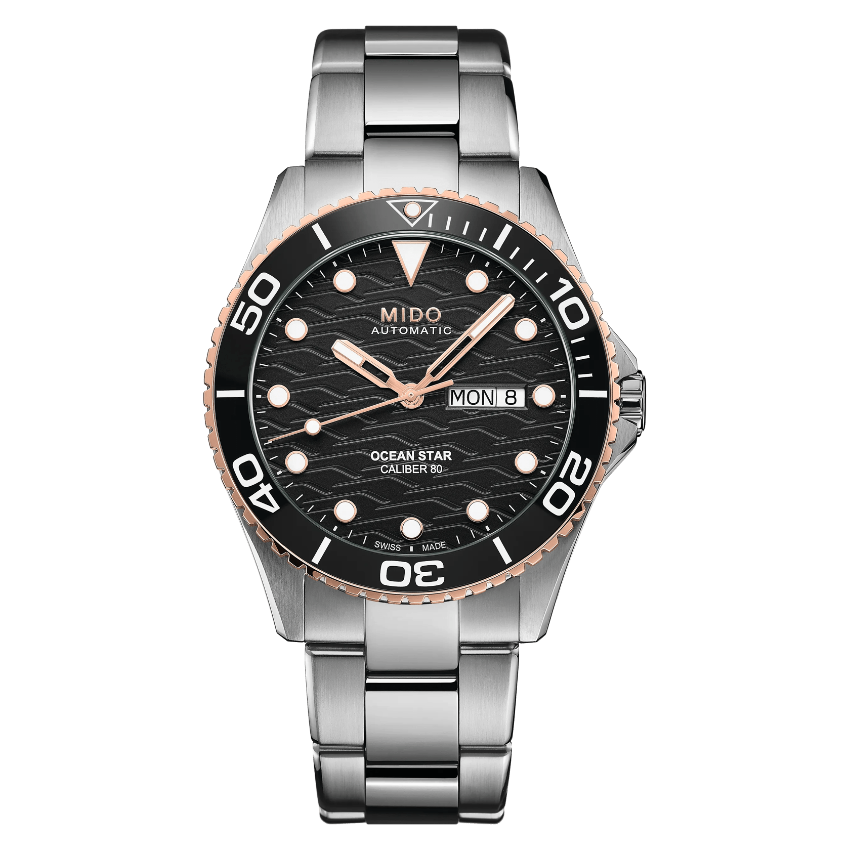 MIDO Ocean Star 200C Ceramic Bezel Black Dial Two-Tone Stainless Steel  Watch - 42.5mm - M0424302105100