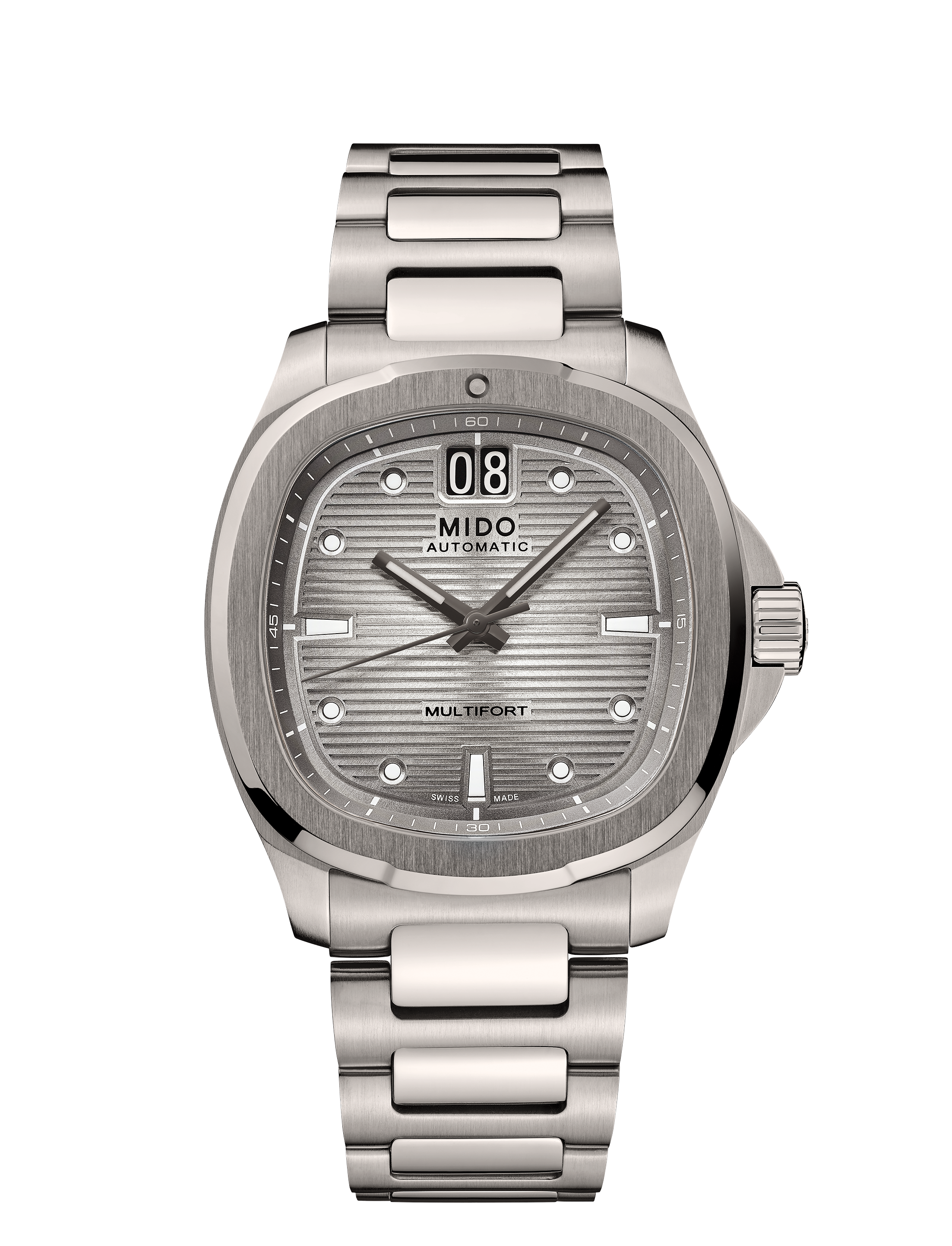 MIDO Multifort TV Big Date Grey Dial Titanium Watch  - 39.2 x 40mm - M0495264408100