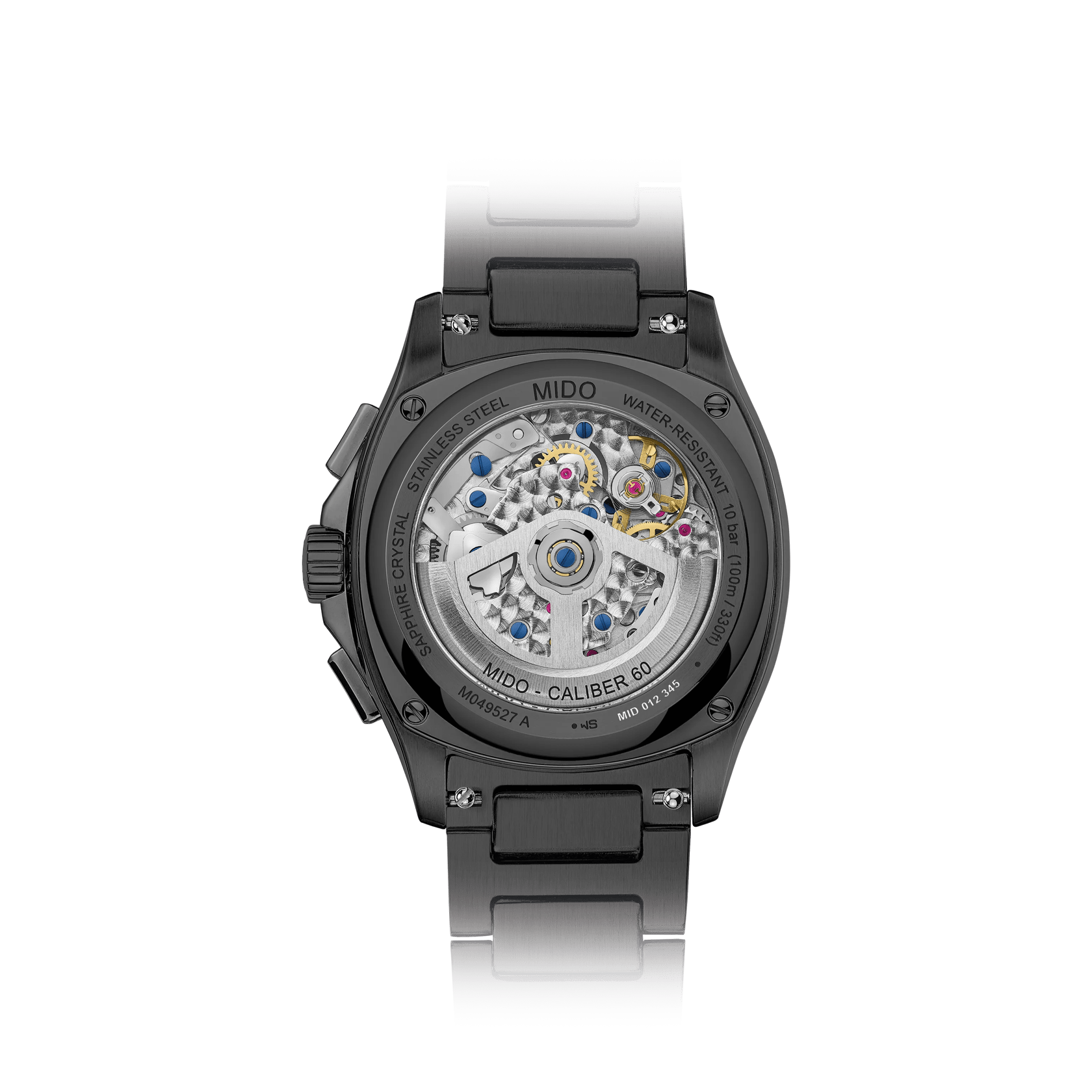 Mulltifort TV Chronograph Black Dial - Black PVD Stainless Steel Watch - 42 X 41.2mm - M0495273308100