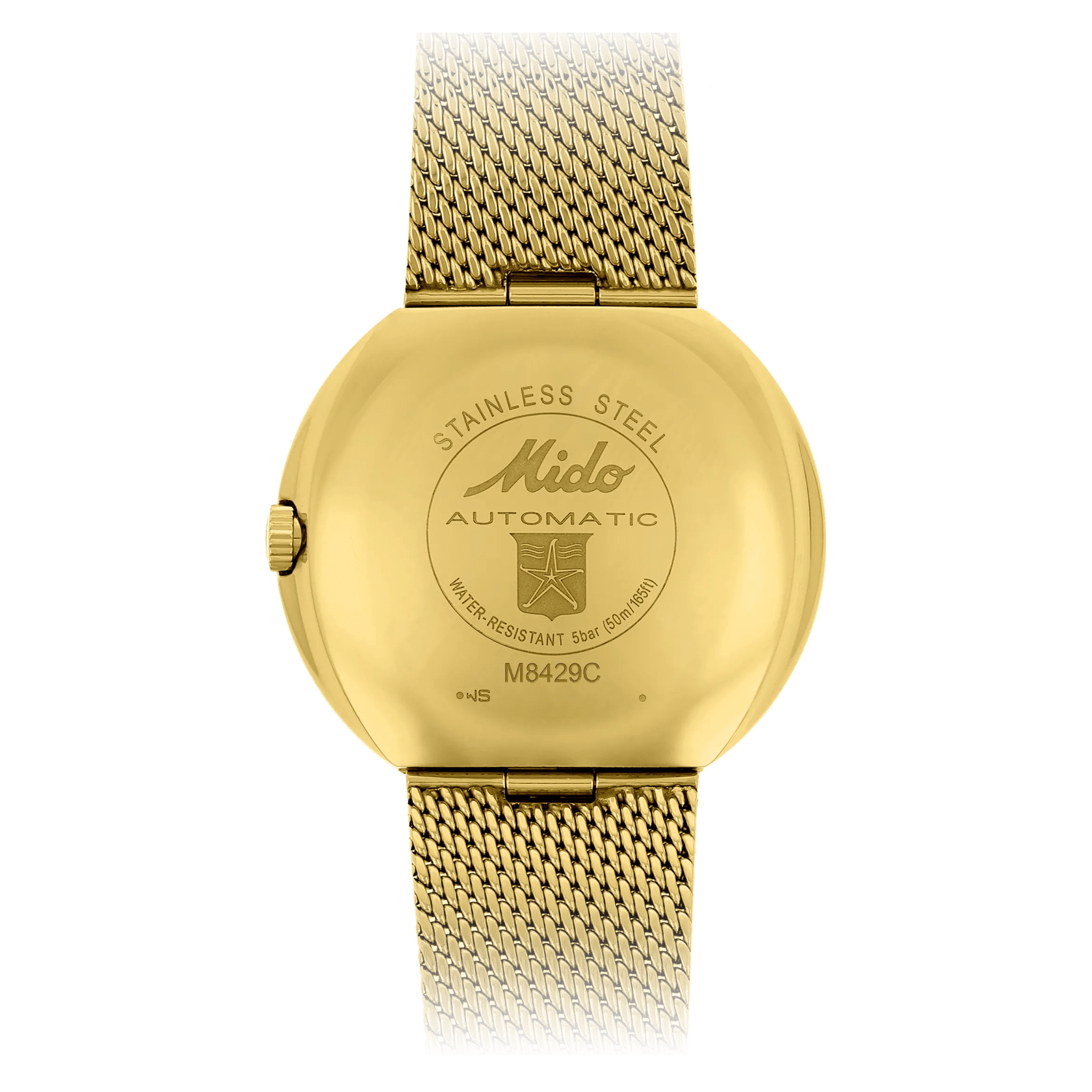 MIDO Commander 1959 Champagne Gold Tone PVD on Milanese Bracelet 37mm M842932213