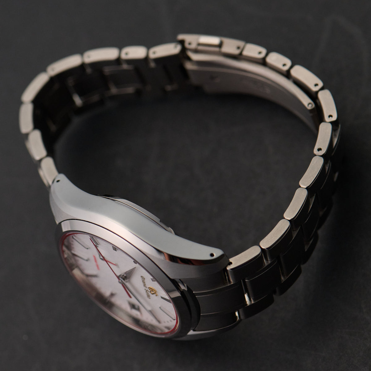 Grand Seiko Red Snowflake AJHH Limited Edition SBGA421 case side