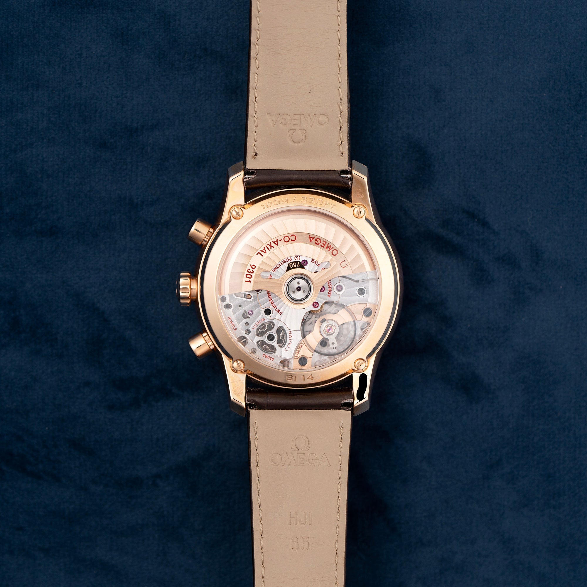 Omega Deville Chronograph Rose Gold 43153425102001 movement