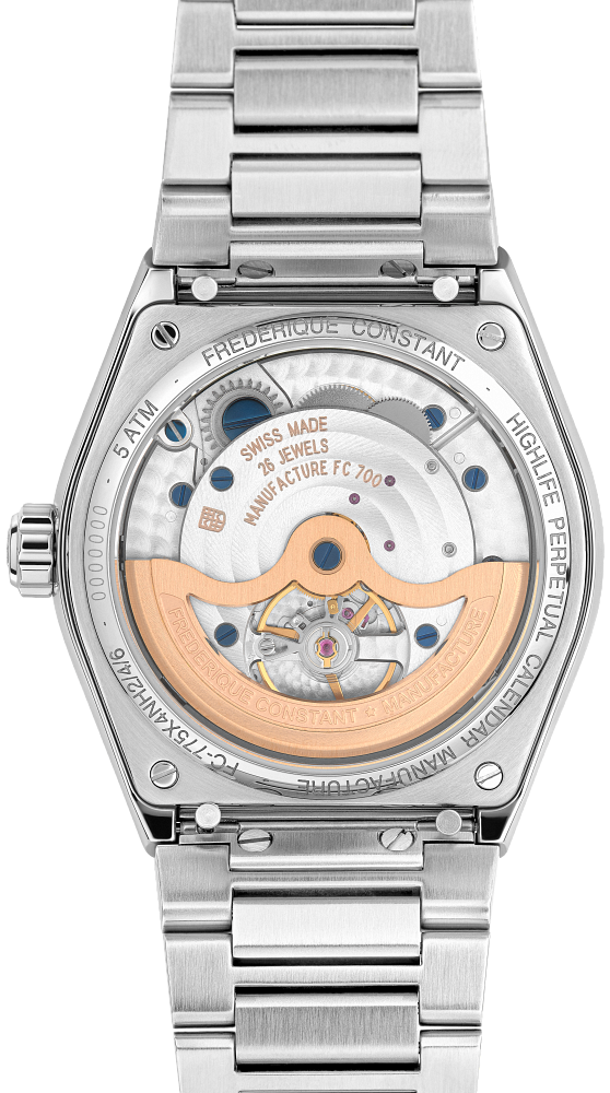 Back view of Highlife Perpetual Calendar Manufacture 41mm
