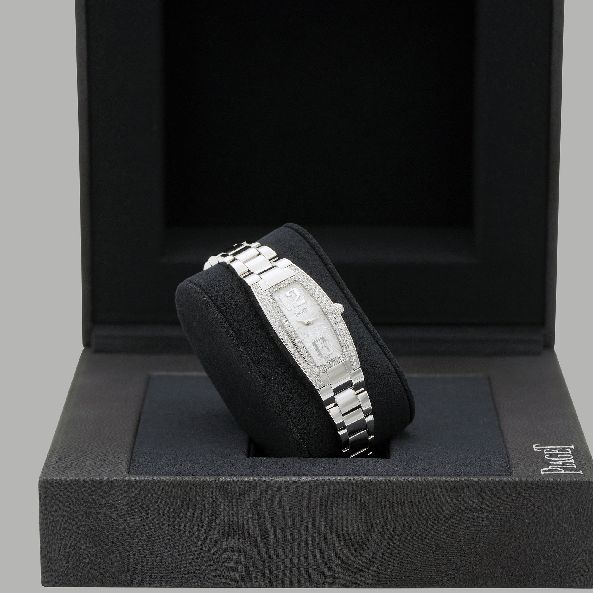 Piaget Limelight Tonneau Shape Bracelet Watch G0A29129b wide 2