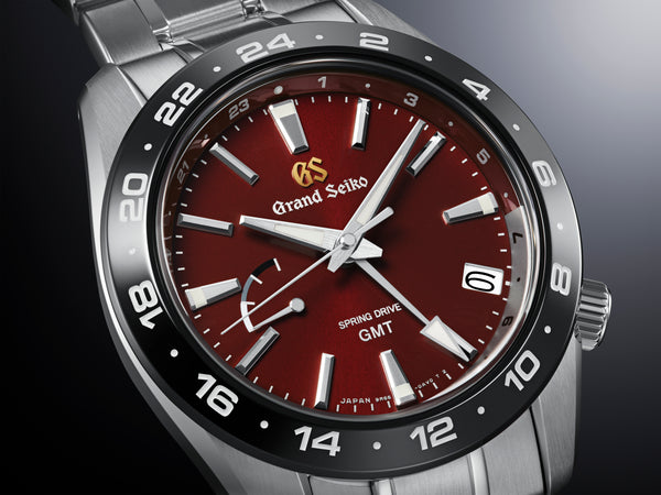 Grand Seiko SBGE305 Red Spring Drive GMT Limited Edition  dial