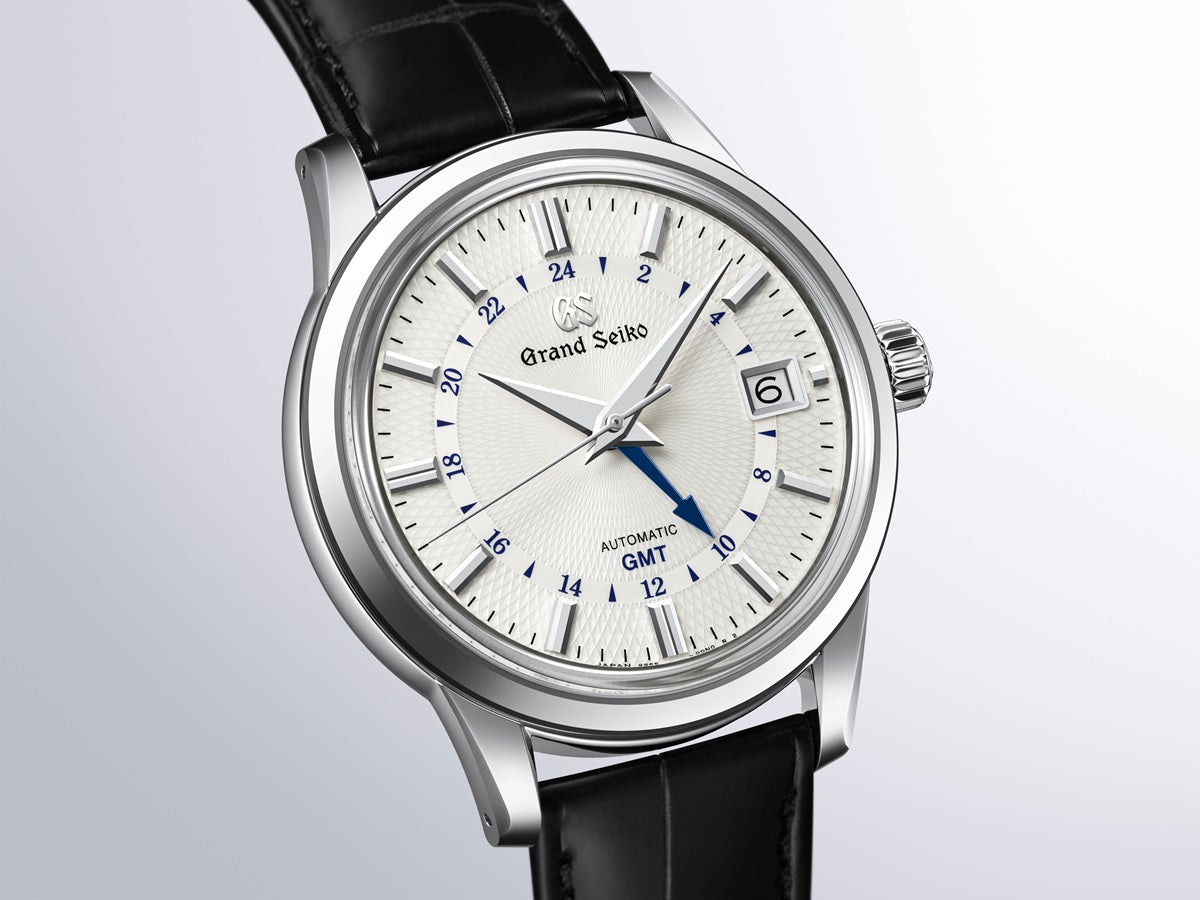 Grand Seiko Snowdrop Elegance Collection Automatic GMT SBGM255 dial