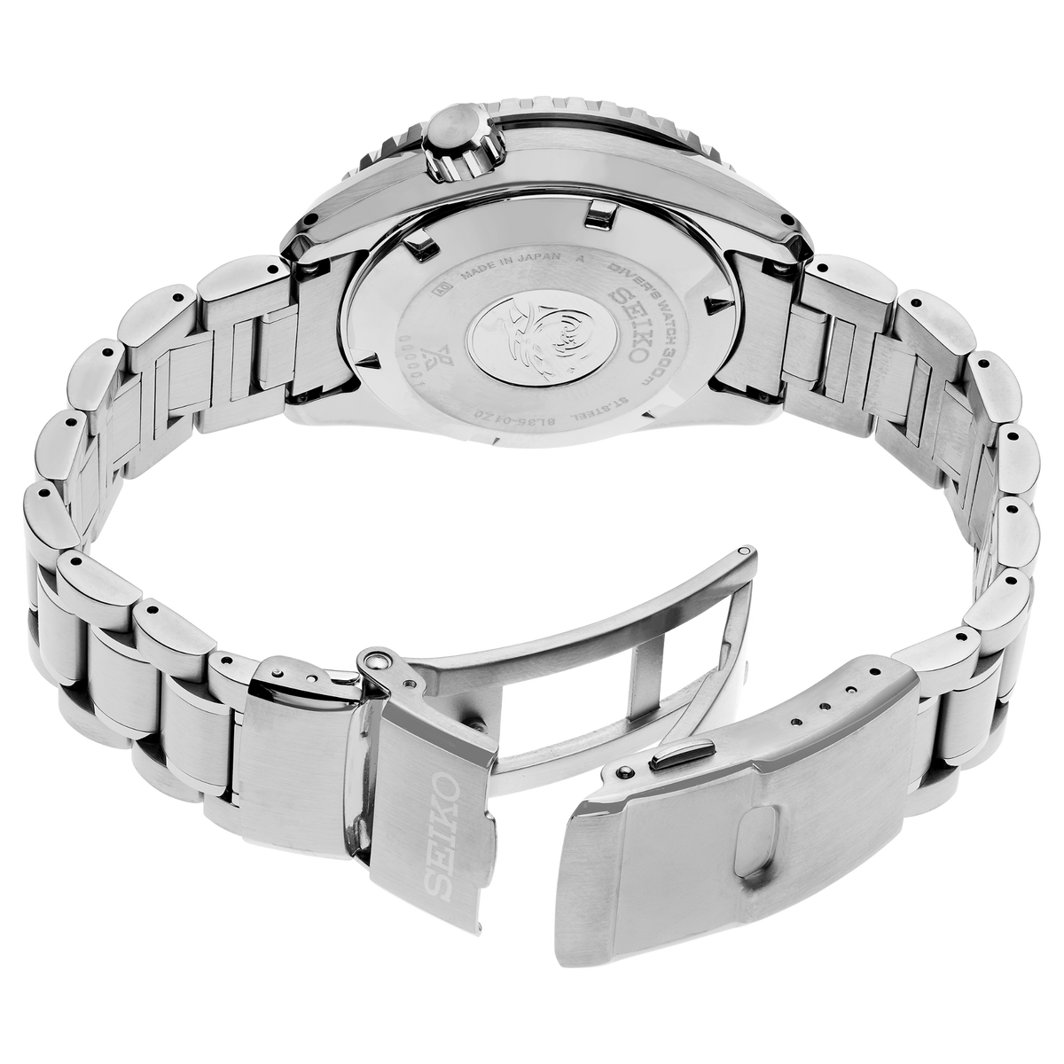 Seiko Prospex Marinemaster 1968 Heritage Diver’s White 42mm SLA077 back side view