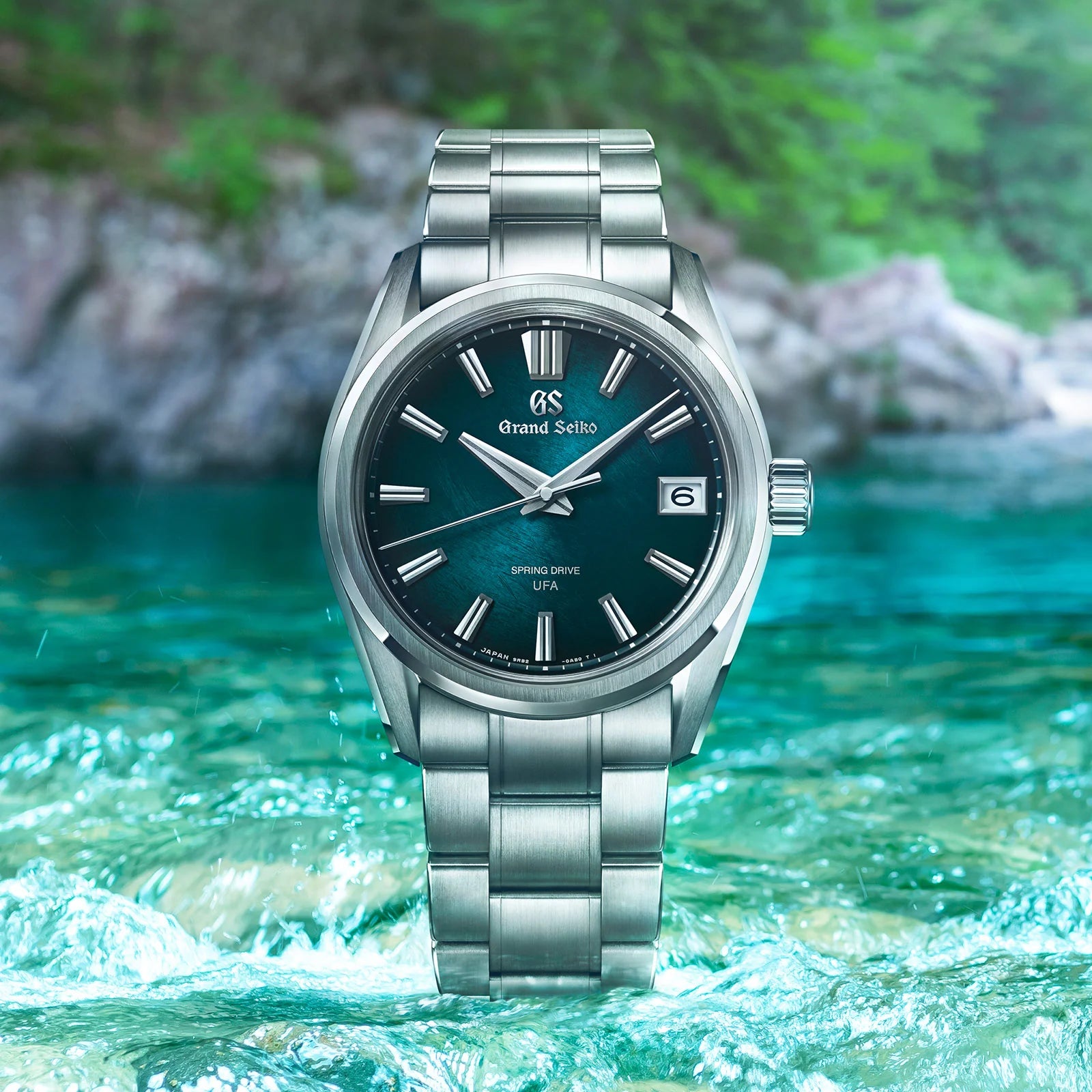 Front View of Grand Seiko Evolution 9 Collection Spring Drive U.F.A. 'Atera Valley' SLGB011